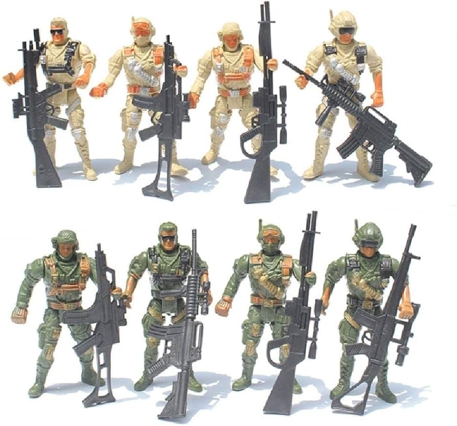 ミリタリーアクションフィギュアセット Amazon.co.jp: アーミーメン おもちゃの兵士 4インチ アクション